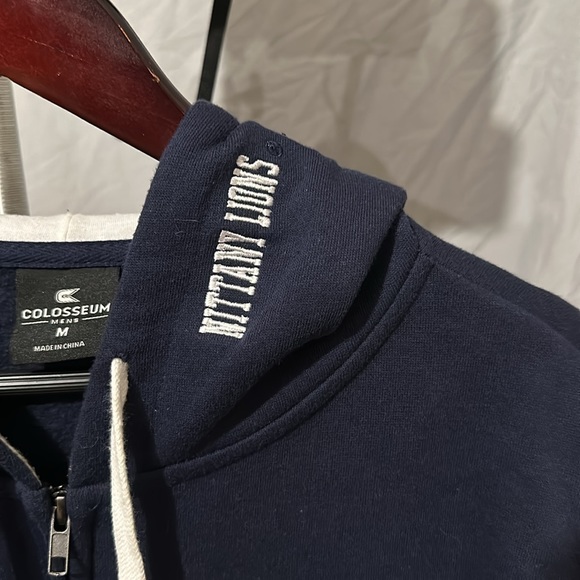 Penn State University Zip Up Hoodie - Navy and White embroidered - Picture 2 of 5